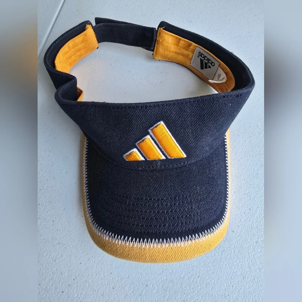 Adidas Retro blue yellow Adjustable Strap Visor Unisex